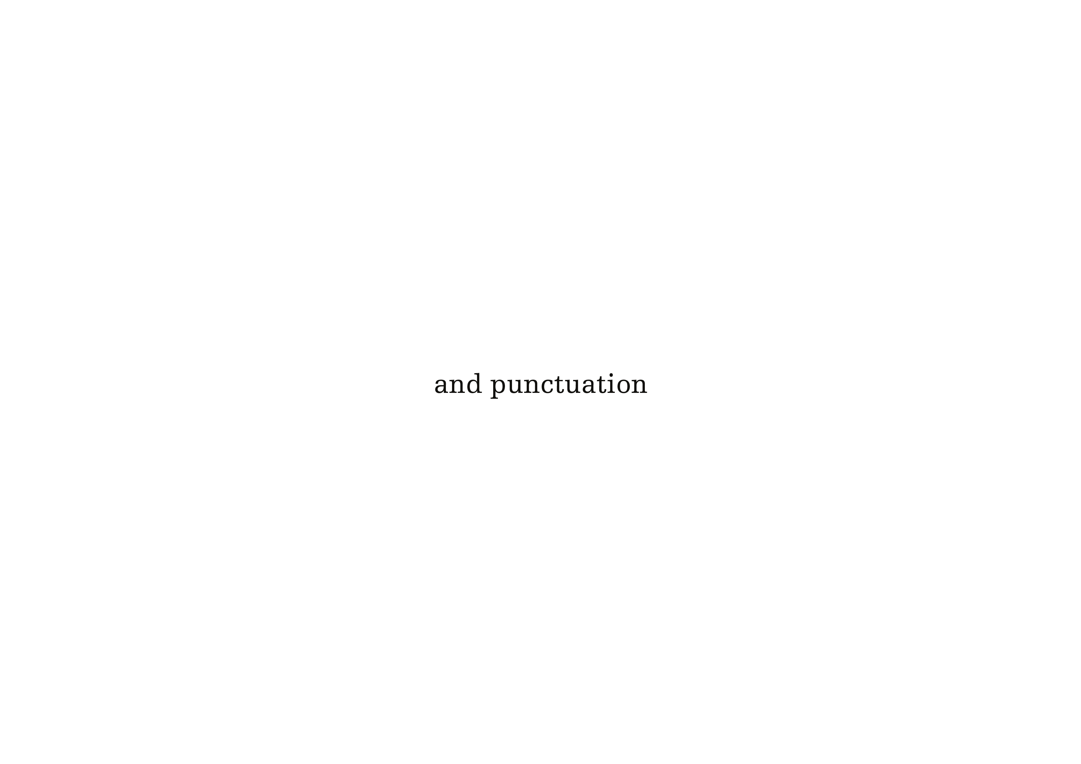 and punctuation